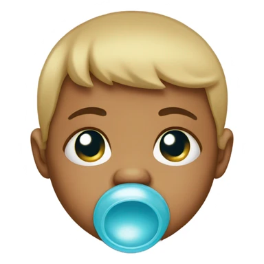 baby with binki crying  sticker