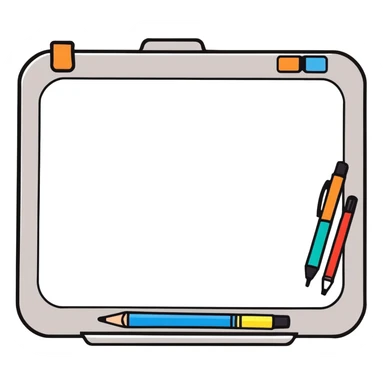 Dry erase board, marker sticker