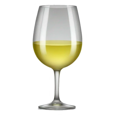 white wine glass sticker