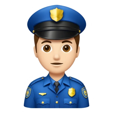 fancy police officer sticker