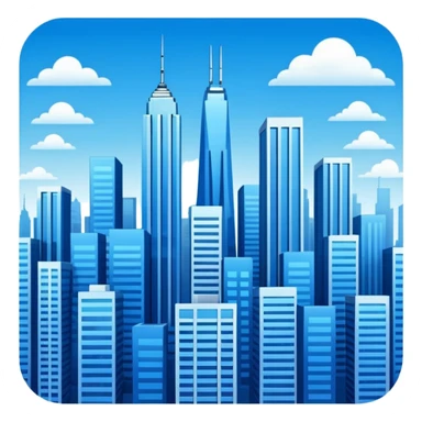 blue city emoji png sticker