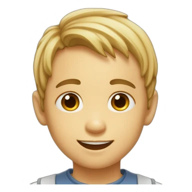 enfant garçon avec un grand sourire innocent sticker