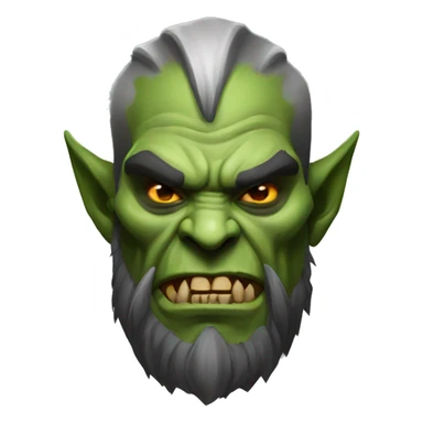 diablo orc male with skull  sticker