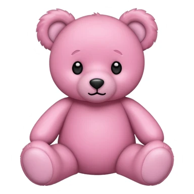 Pink teddy bear sticker