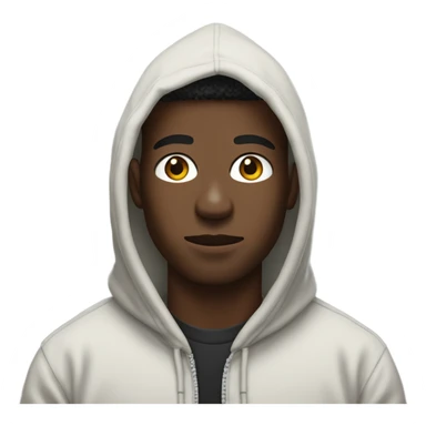 black guy with a bape hoodi sticker