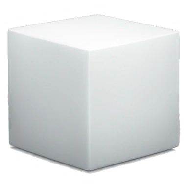 White cube sticker
