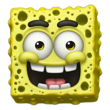 weird-looking-sponge-bob sticker