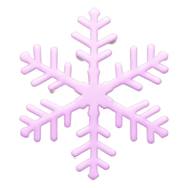 pastel pink snowflake  sticker