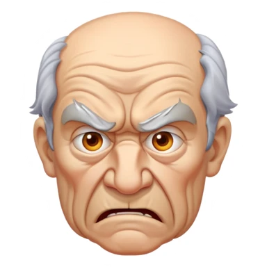 Really mad old man sticker