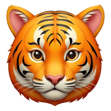 Peach with tiger stripes sticker