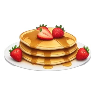 Pancakes with strawberries  sticker