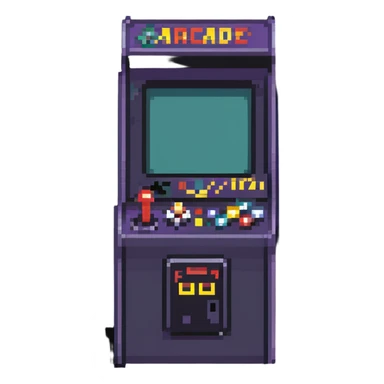 Retro arcade machine sticker