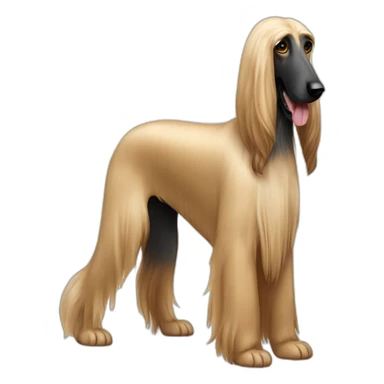 Dog Canine Afghan Hound full-height sticker