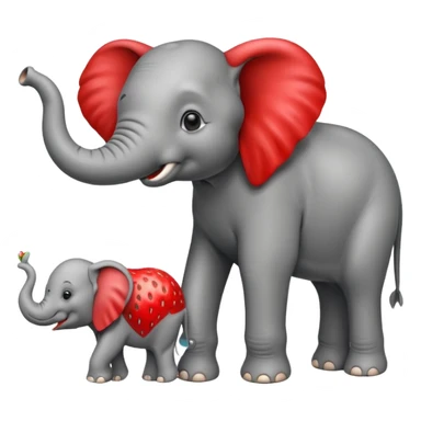 🍓🐘 sticker