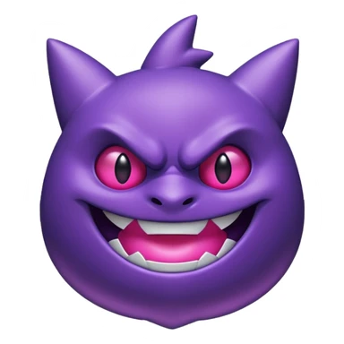 Pokemon legendary purple and pink mega gengar sticker
