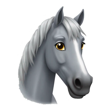 Grey horse sticker
