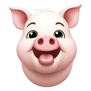 Happy piggy sticker