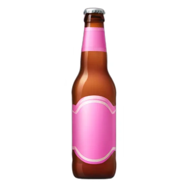 Pink Bottle beer sticker