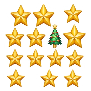 estrelinhas de natal sticker