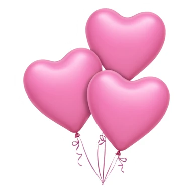 pink heart balloons sticker