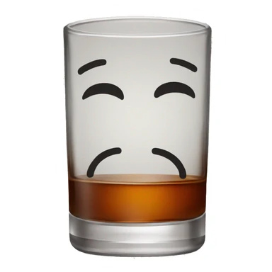 Glass of bourbon sticker