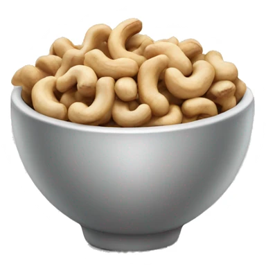 a bowl of cashew nuts sticker