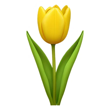 An emoji of yellow tulips with green stems sticker
