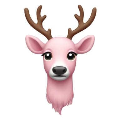Light pink reindeer  sticker