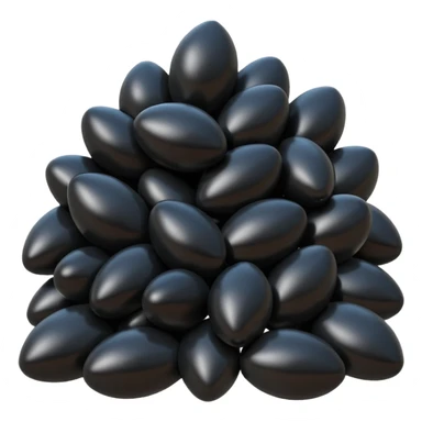 Black pollythene simple  sticker