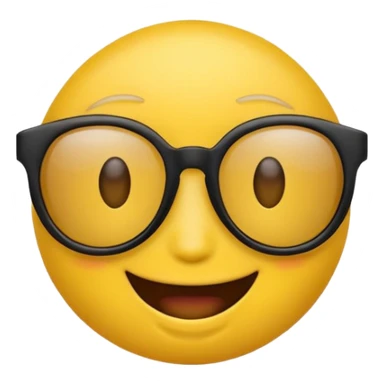 Emoji amarillo con gafas negras tal cual como este como este 😎 sticker