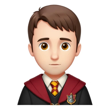 neville longbottom wear hogwarts gryfindor unifrm sticker