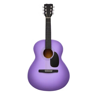 Lavender acoustic guitar  sticker