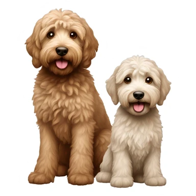 two labradoodles sticker