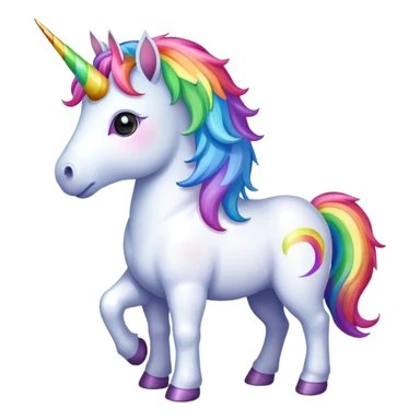 Unicorn with rainbows  sticker