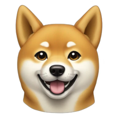 shiba inu playing keyboard sticker