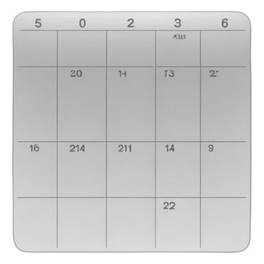 Calendar black and white sticker