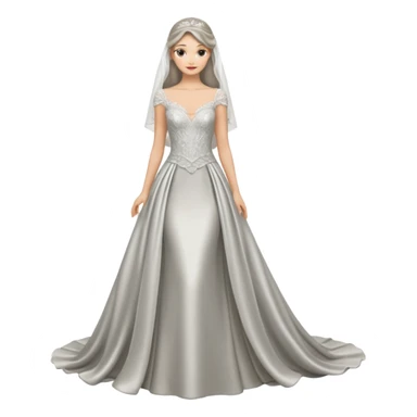 silver bridal sticker