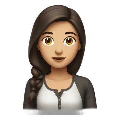 brunette turkish girl sticker