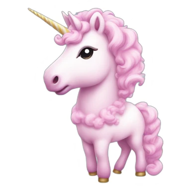 candy-floss unicorn sticker