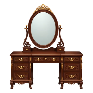 an old fashioned simple dressing table sticker
