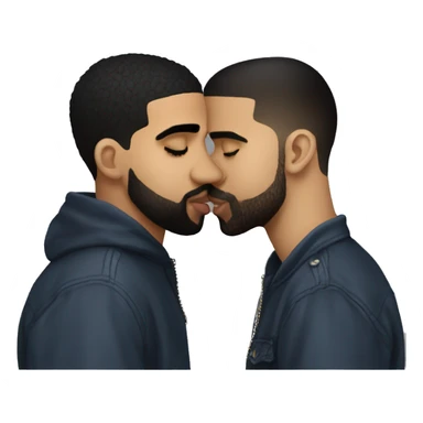 drake kissing drake kissing drake kissing drake sticker