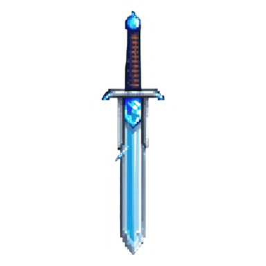 Silver sword with blue gem

 sticker