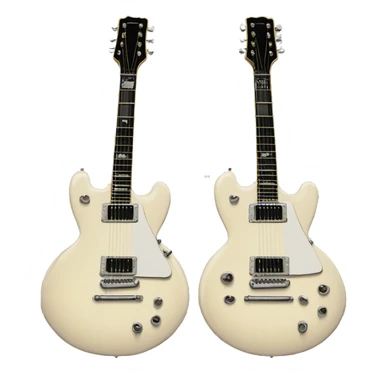 Double neck gibson guitar sticker
