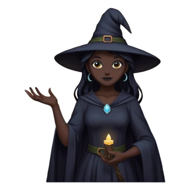 I want the moon to be a witch sticker