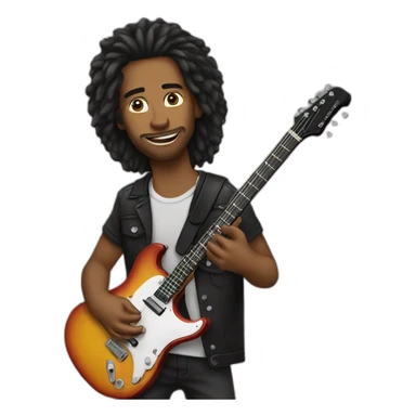guitarist sticker
