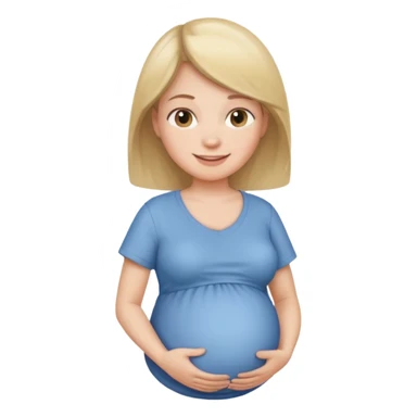 pregnant woman whit a shirt that’s says boy sticker