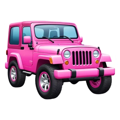 Pink girly modern jeep sticker