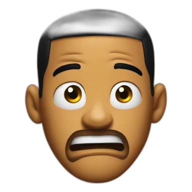 will smith angry behind is newspaper sticker