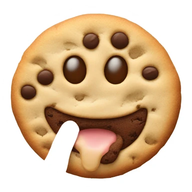 Cookie and tongue sticker