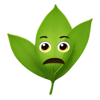 The leaves have an expectant expression sticker